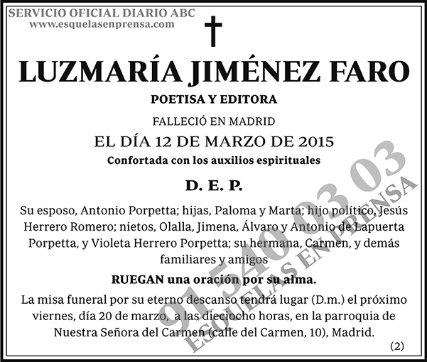 Luzmaría Jiménez Faro